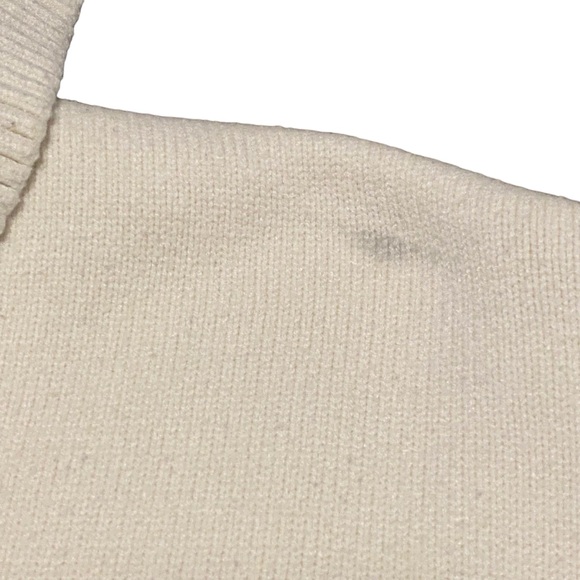 Zara Women's Cream/Navy Striped Sweater - Picture 8 of 8